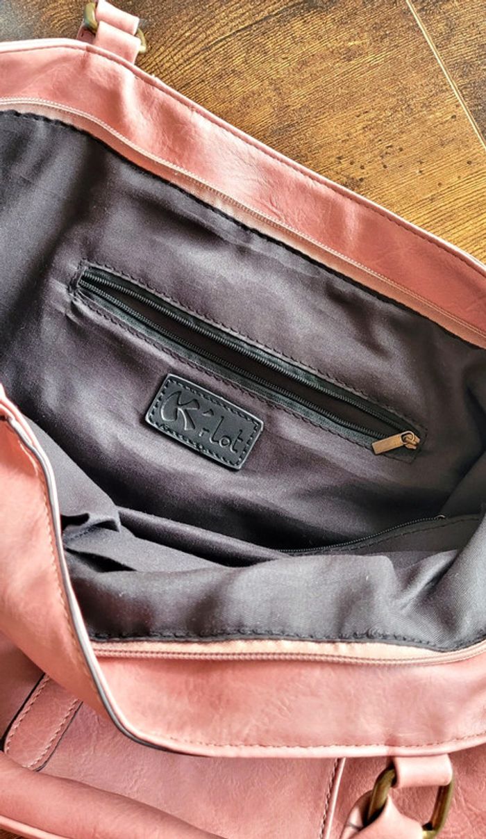 Joli sac à main vieux rose K'Rlot - photo numéro 8