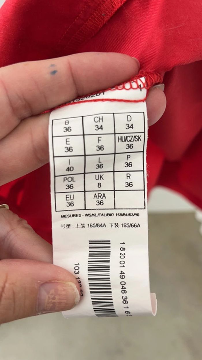 Robe rouge cintrée promod S comme neuve - photo numéro 5