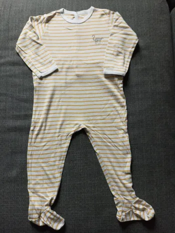 Pyjama coton rayé Petit Bateau 24m en TBE