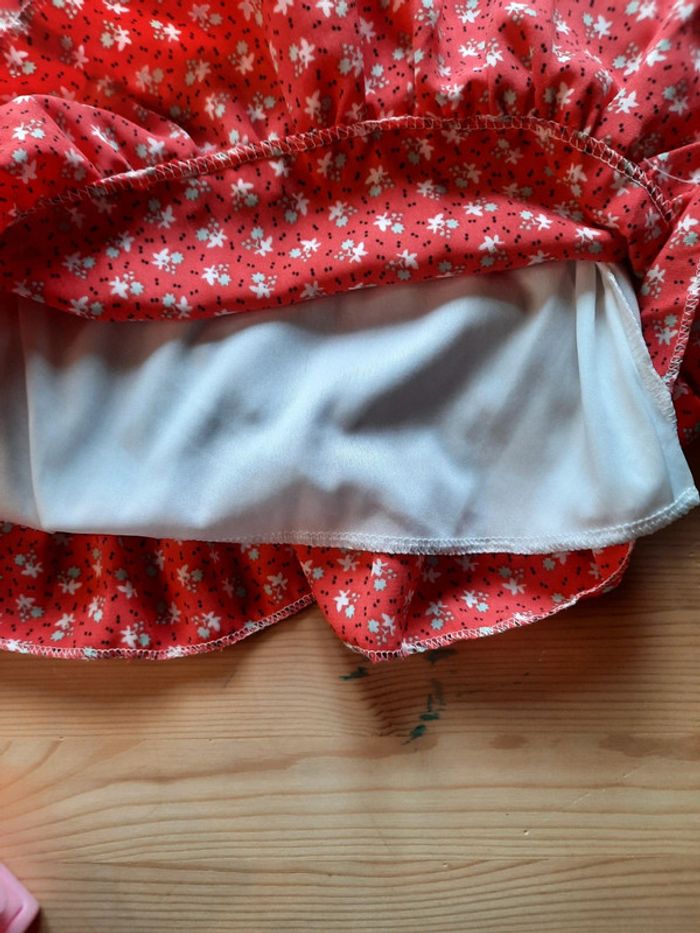 Lot 2 robes rouge fille 6 mois ou 68 cm - photo numéro 8