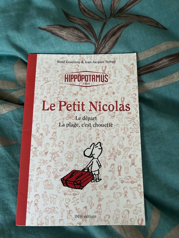 Livre le petit Nicolas le départ la plage c’est chouette