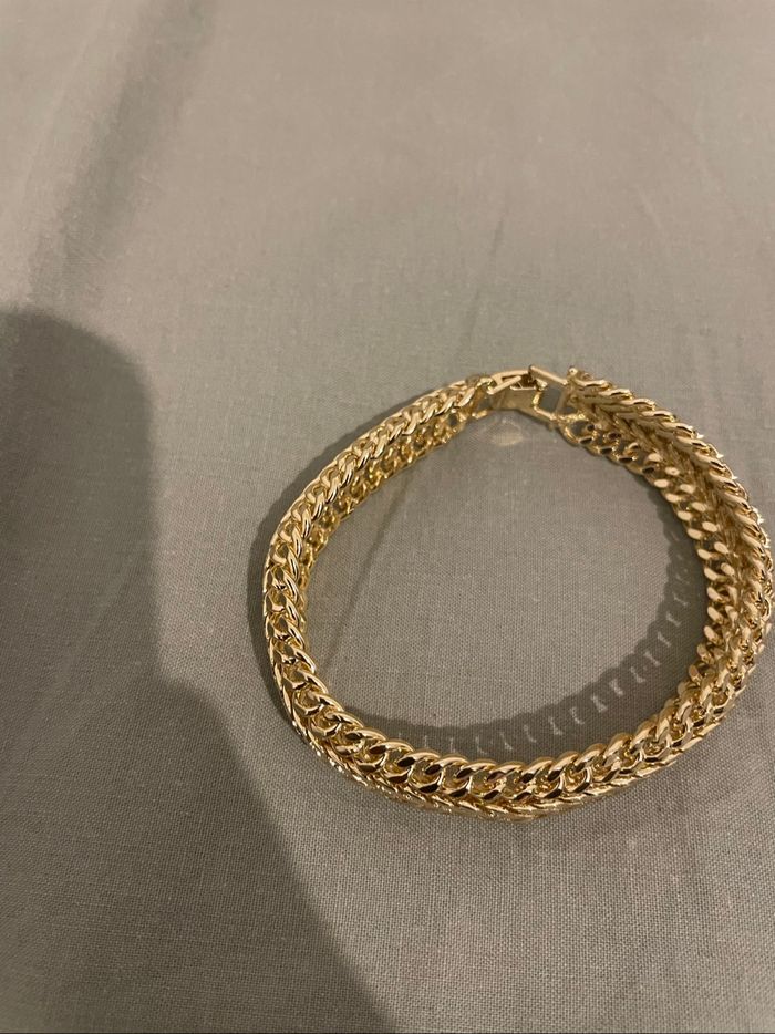 Bracelet chaîne doré – double rang - photo numéro 2