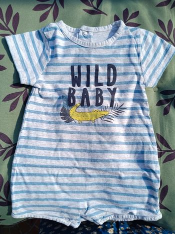 Combishort pyjama 12 cm