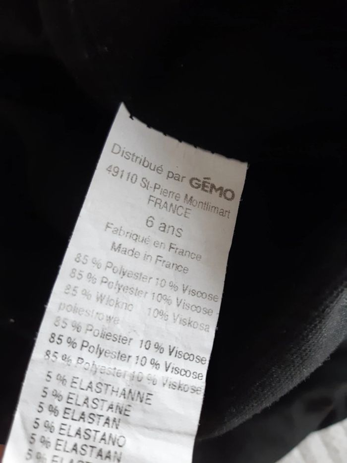 Pantalon noir large 6 ans - photo numéro 6