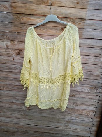 Blouse coloré dentelle