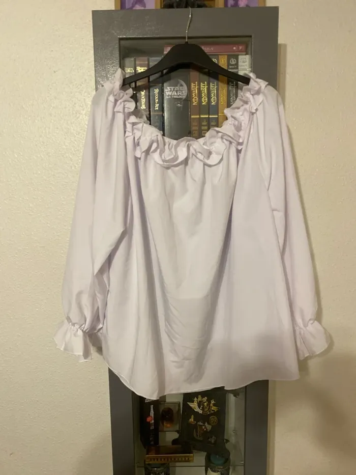 superbe chemise tunique bleu ciel 4xl= 52 neuve