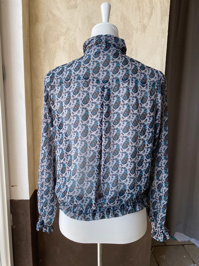 Blouse à motifs volanté Rivière de Lune M - photo numéro 7