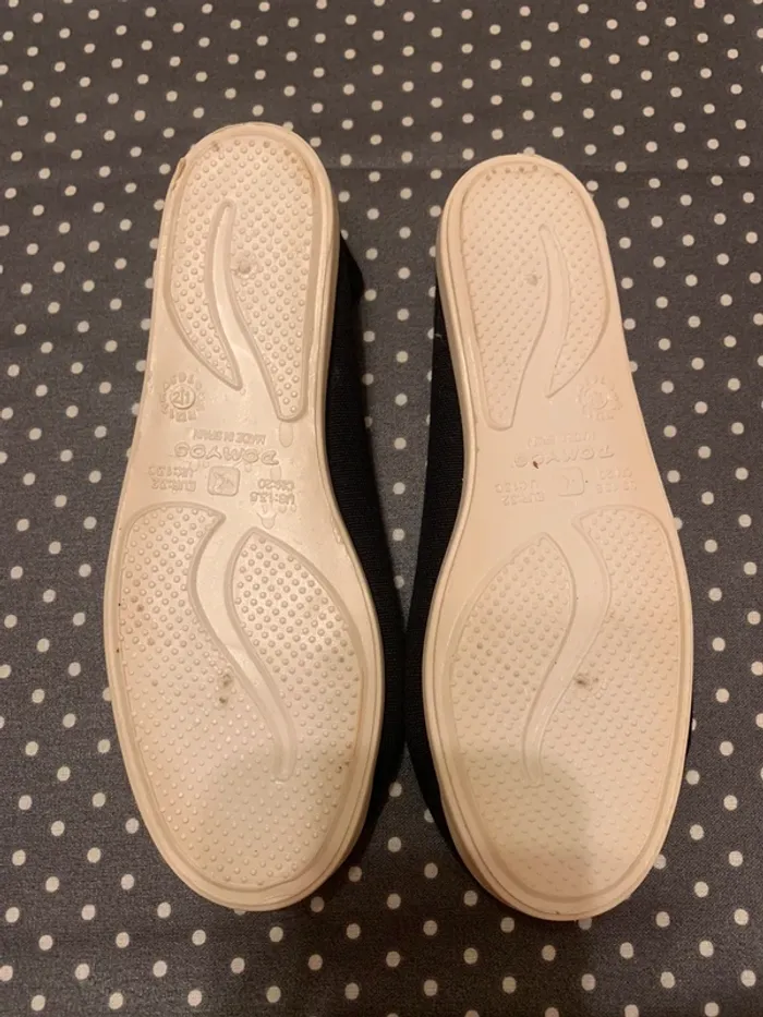 Chaussons de gym en tissu enfant, noir T. 32 - photo numéro 3