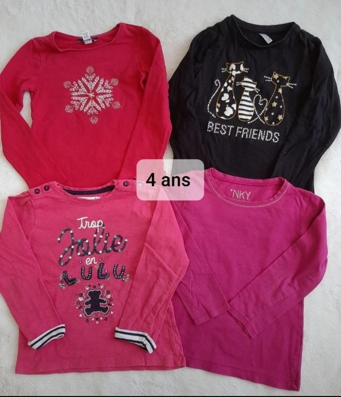 4 tee-shirt 4 ans
