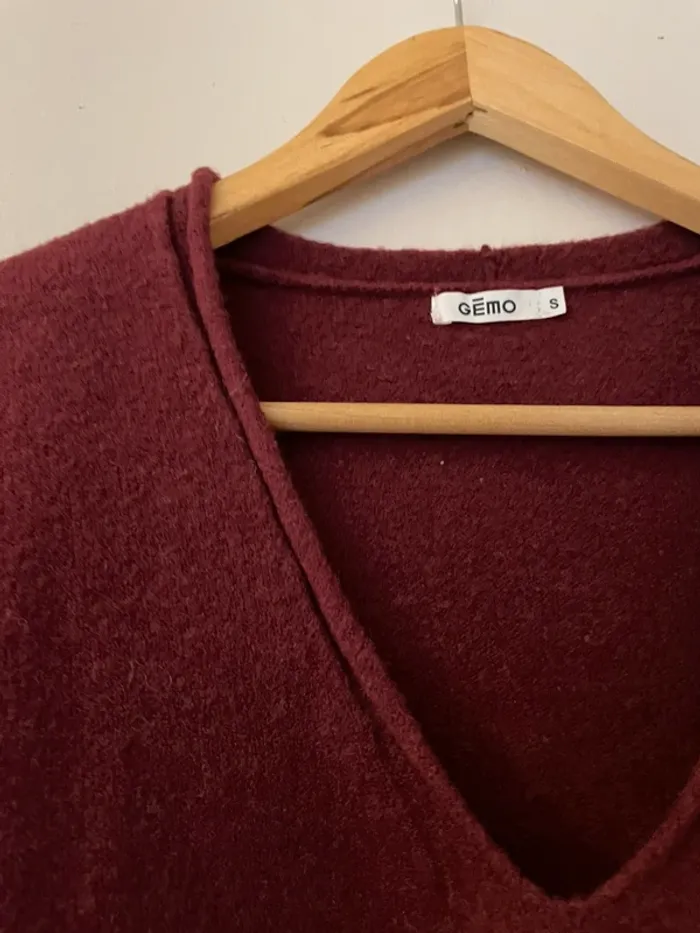 Pull bordeaux - photo numéro 2