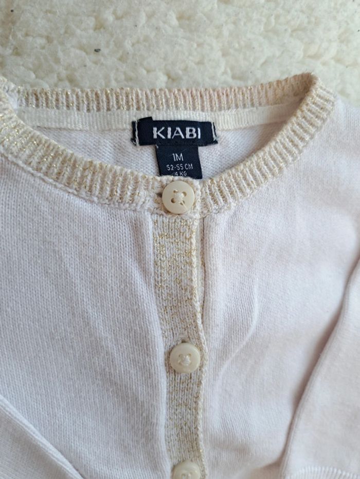 Gilet blanc bordure doré - photo numéro 3