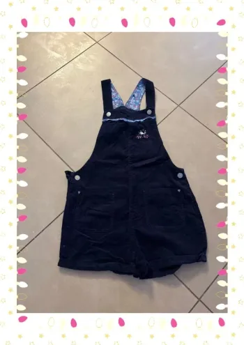 Salopette short enfant fille taille 11 ans sergent major