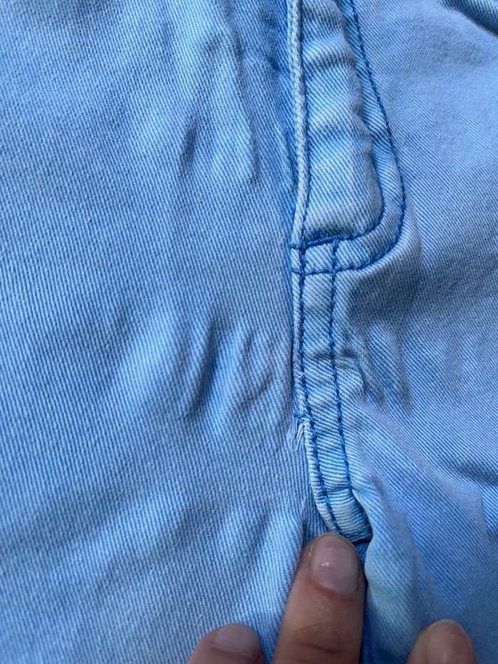 Short tape à l’œil garçon 9 ans bleu clair - photo numéro 2