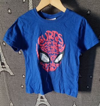 T-shirt bleu Spider-Man 5-6ans