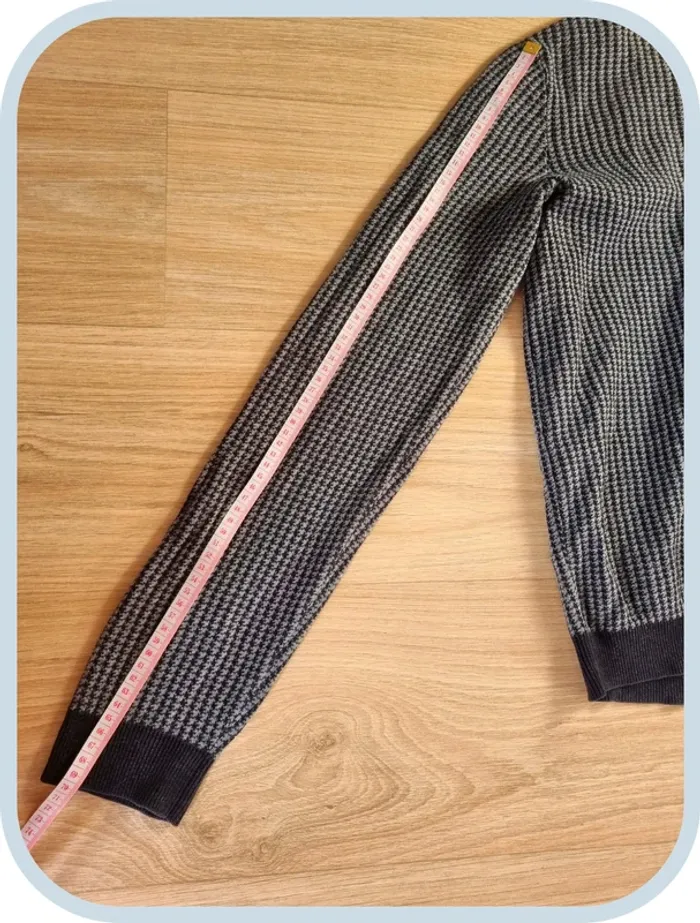 Pull à col rond noir/gris Jules Homme Taille L - photo numéro 7