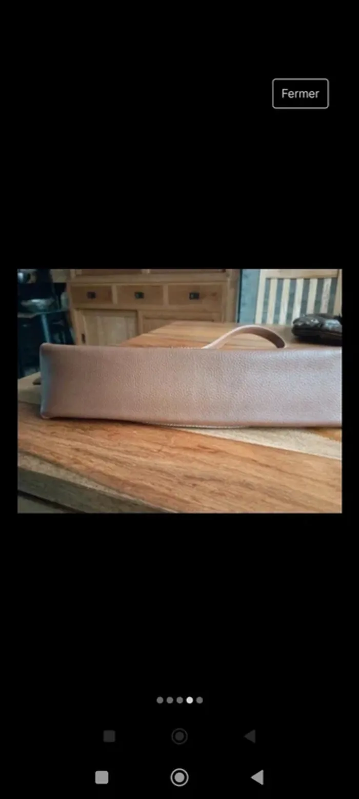 Sac style baguette en cuir - photo numéro 4