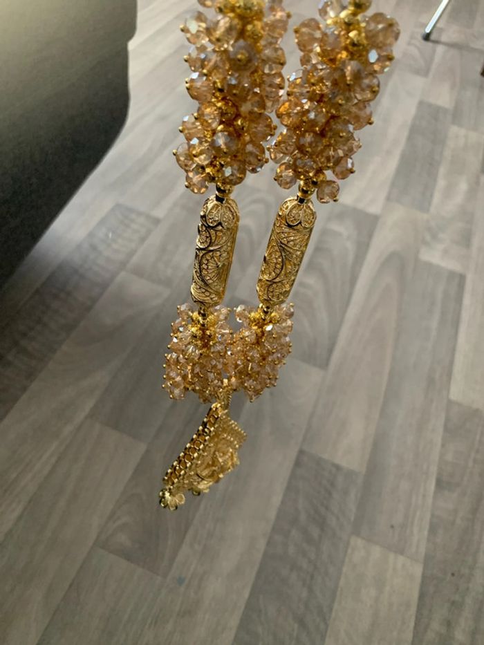 Collier traditionnelle algérien SKHAB doré - photo numéro 11