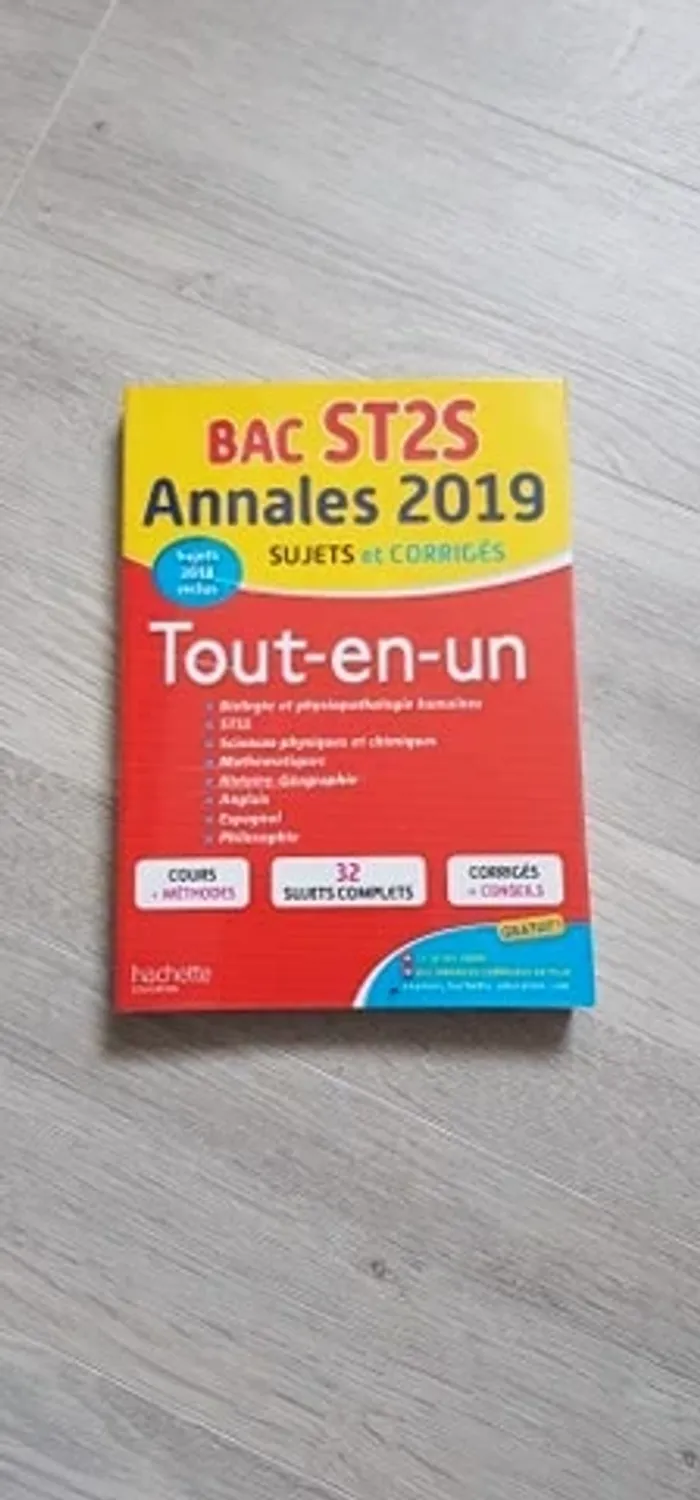 Manuel préparation bac STSS/ST2S annales 2019 Tout en un