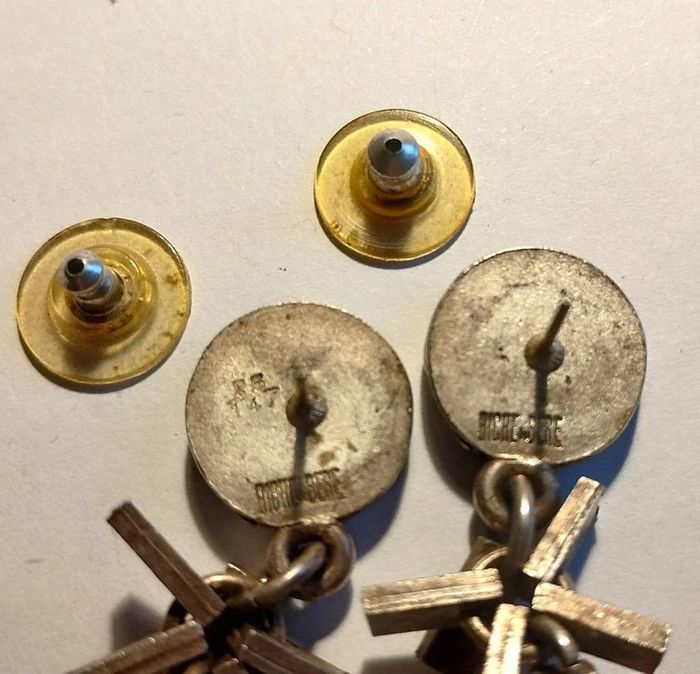 Boucles d'oreilles Biche de Bere argentées - photo numéro 5