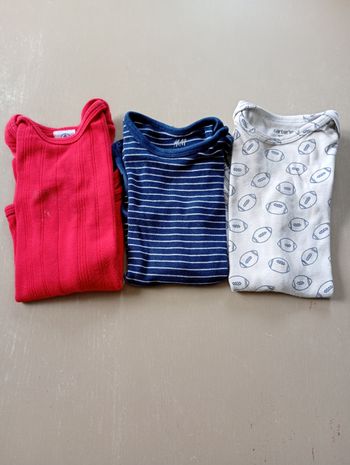 Lot de 3 bodies 12 mois