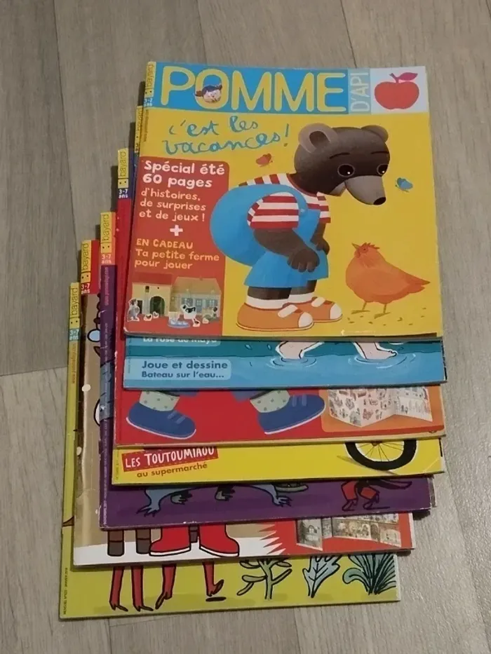 Lot de 7 magazines Pomme d’Api année 2017-18 L015 - photo numéro 10