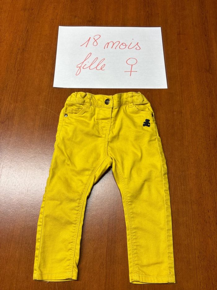 Pantalon jaune lulu castagnette 🐻