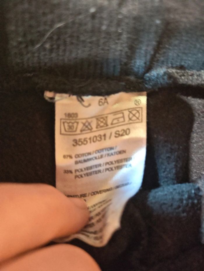 Pantalon jogging noir garçon taille 6 ans - photo numéro 3