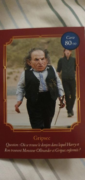 Cartes Harry Potter Auchan
Gripsec n° 80/90