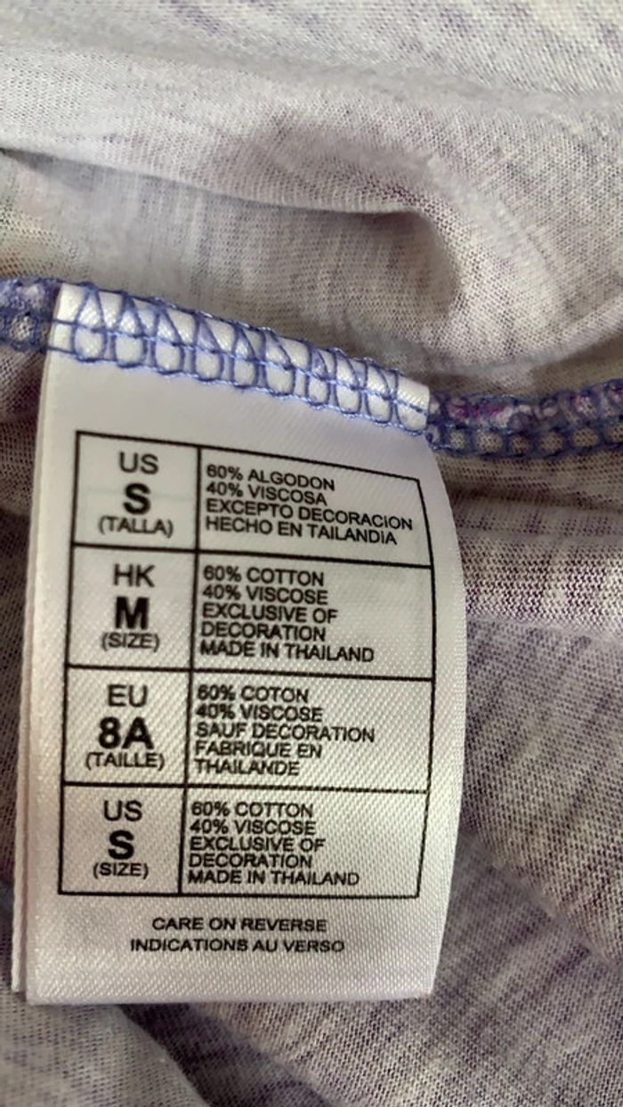 Robe bretelles rayée violette 8 ans Minnie Disney - photo numéro 8