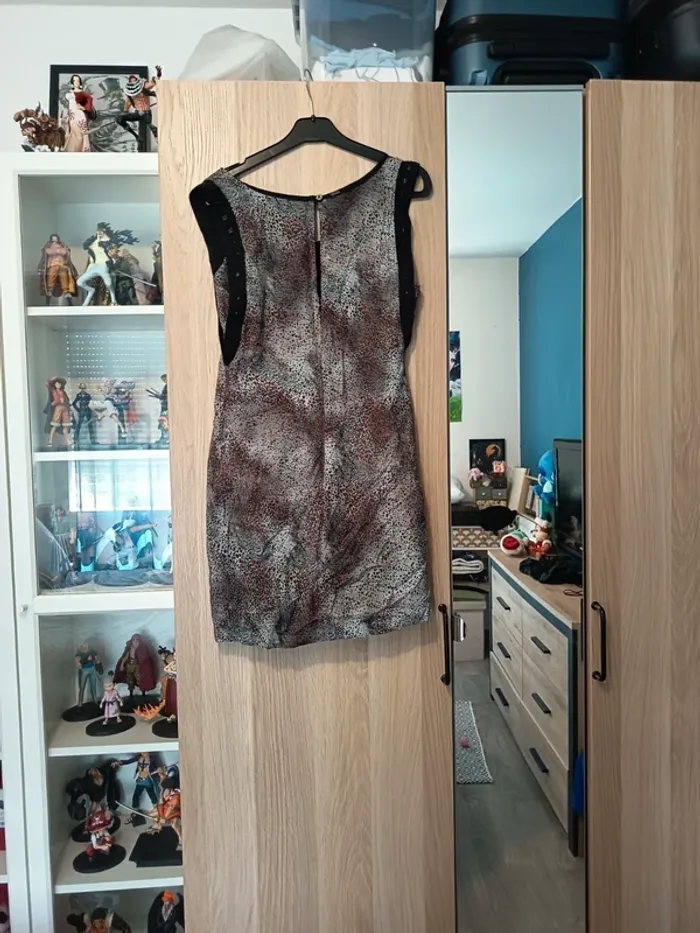 Robe noir et marron IKKS - Taille XS 34 - photo numéro 3