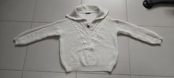 Pull col roulé zippé M