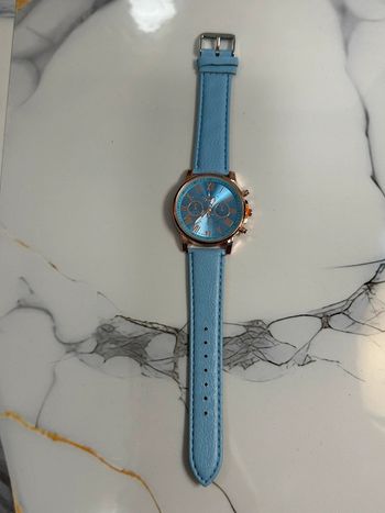 Montre Bleu Turquoise « Geneva » Mixte