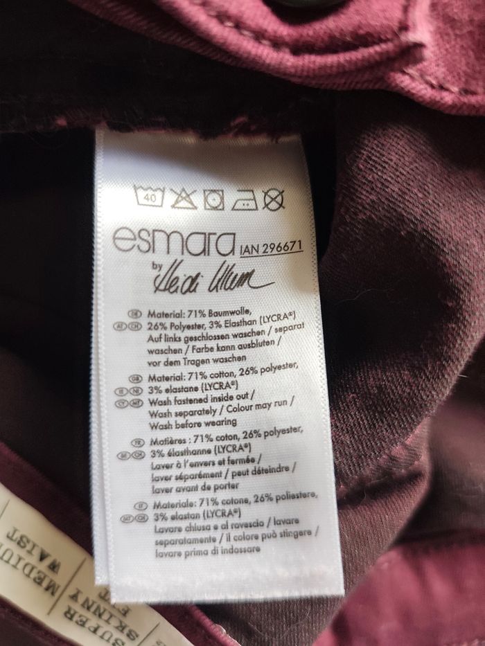 Jean Bordeaux Esmara T38/40 Skinny - photo numéro 4