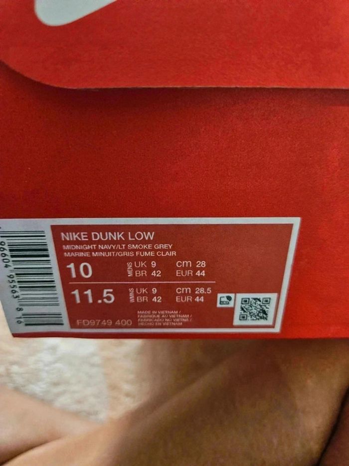 Nike Dunk Low Navy Taille 44 - photo numéro 3