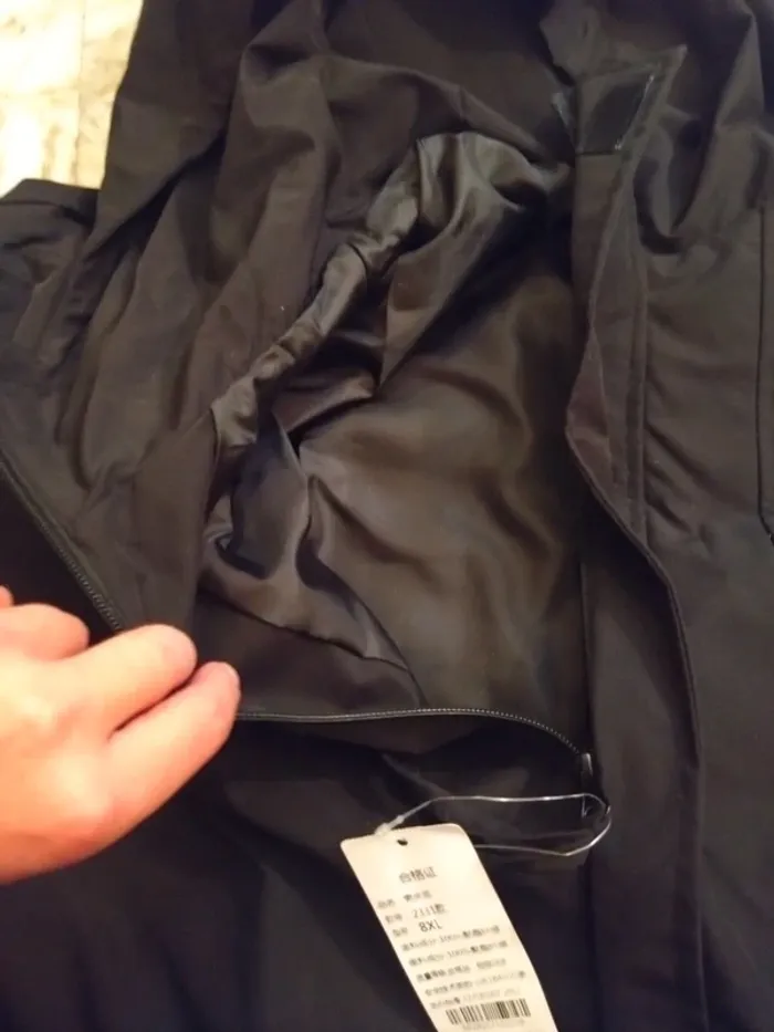 Blouson été homme noir capuche style kawe parka 8xl neuf - photo numéro 3