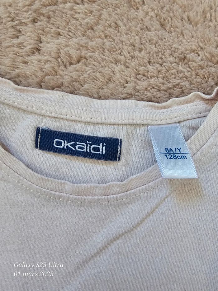 Lot de 3 t shirt okaïdi 8 ans - photo numéro 3