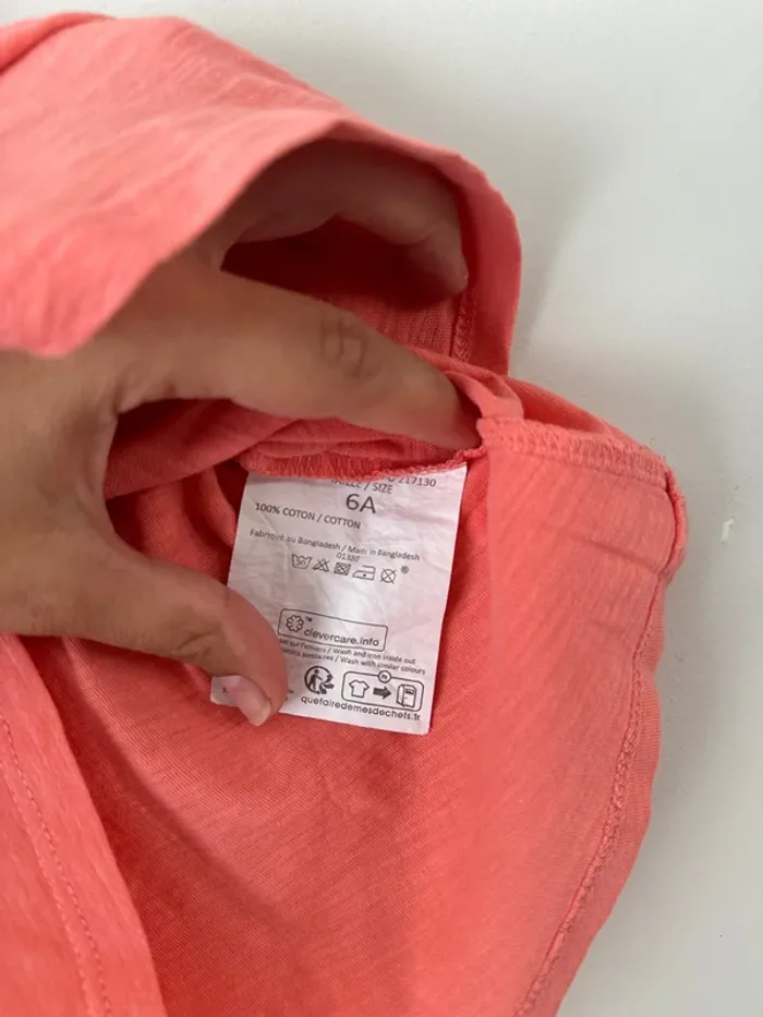 👚 Débardeur - fille 6 ans - très bon état - marque la halle100% coton - photo numéro 6