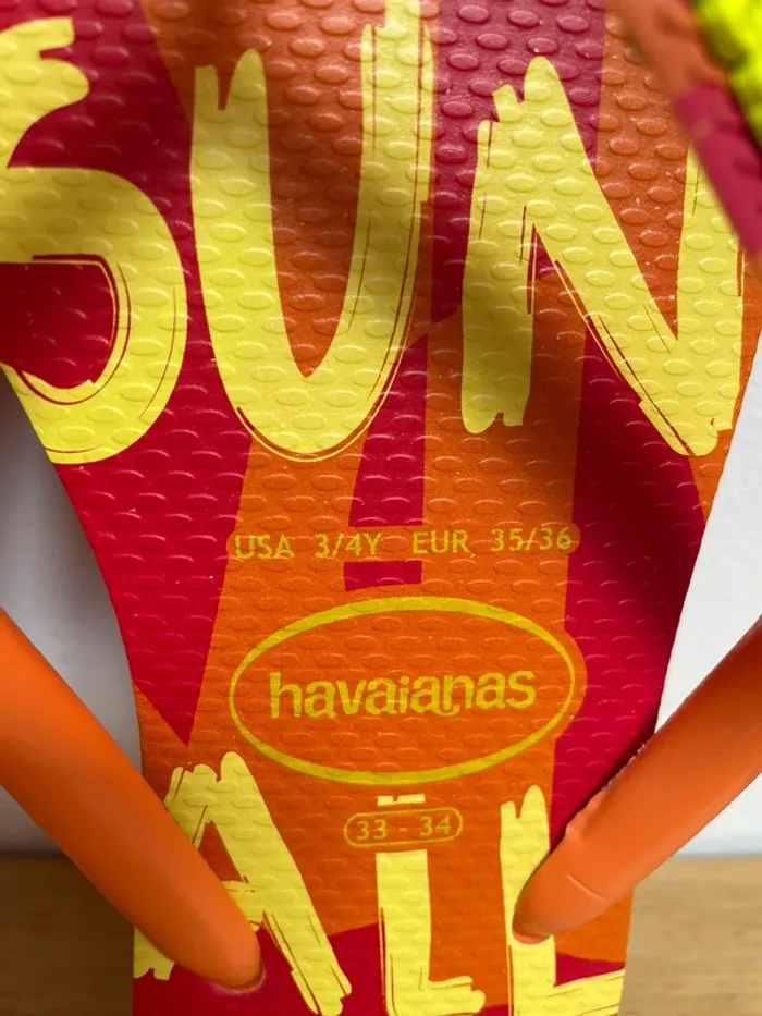 Tongs havaianas enfant 35/36 - photo numéro 2