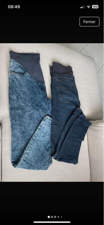 2 jeans de grossesse