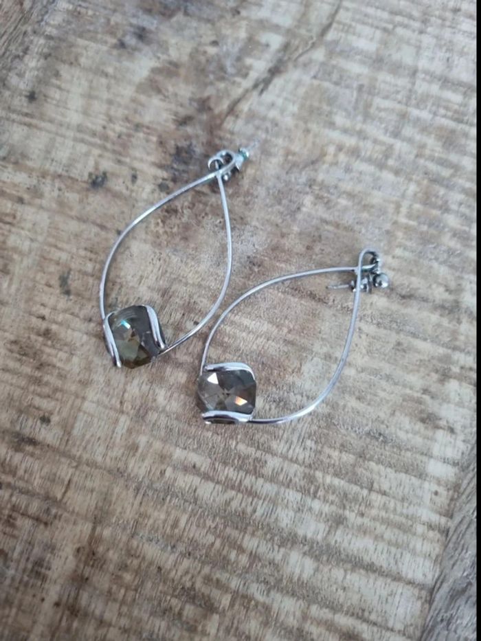 Boucle d'oreille femme swarovski - photo numéro 2