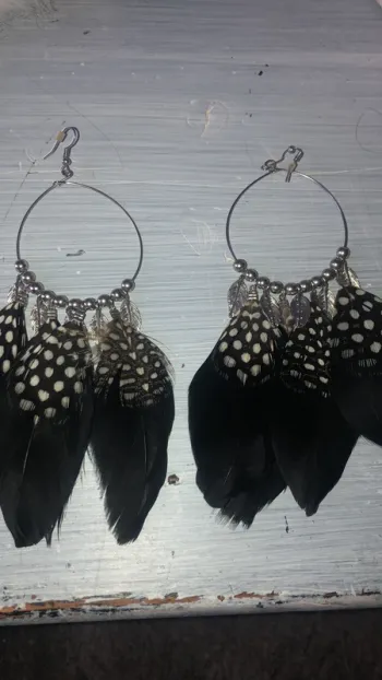 Boucles longues pendantes