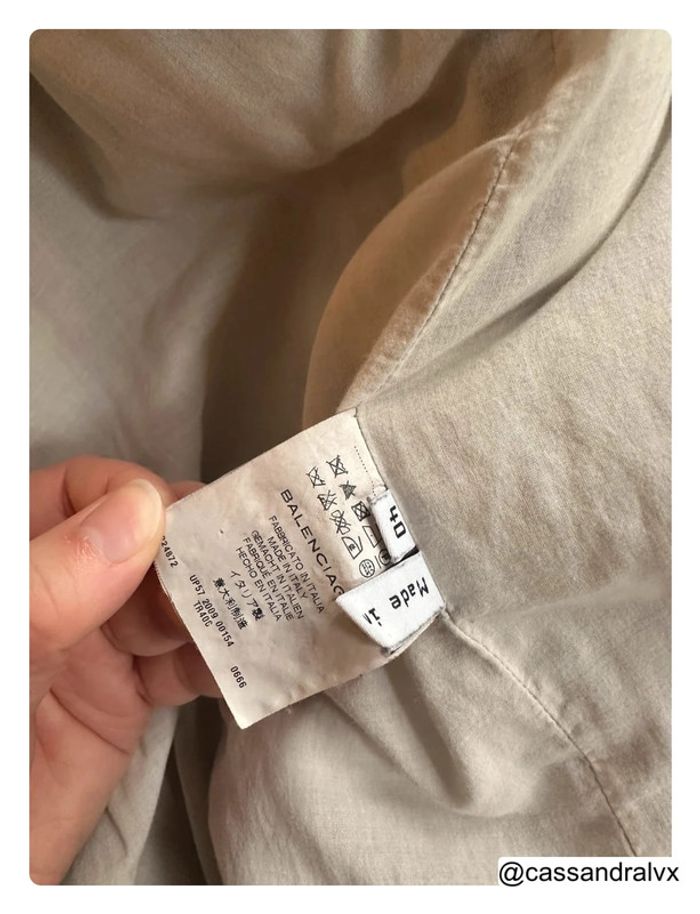 Manteau beige gris - Balenciaga - photo numéro 9