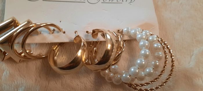 Lot de 6 paires de boucles d'oreilles - photo numéro 6