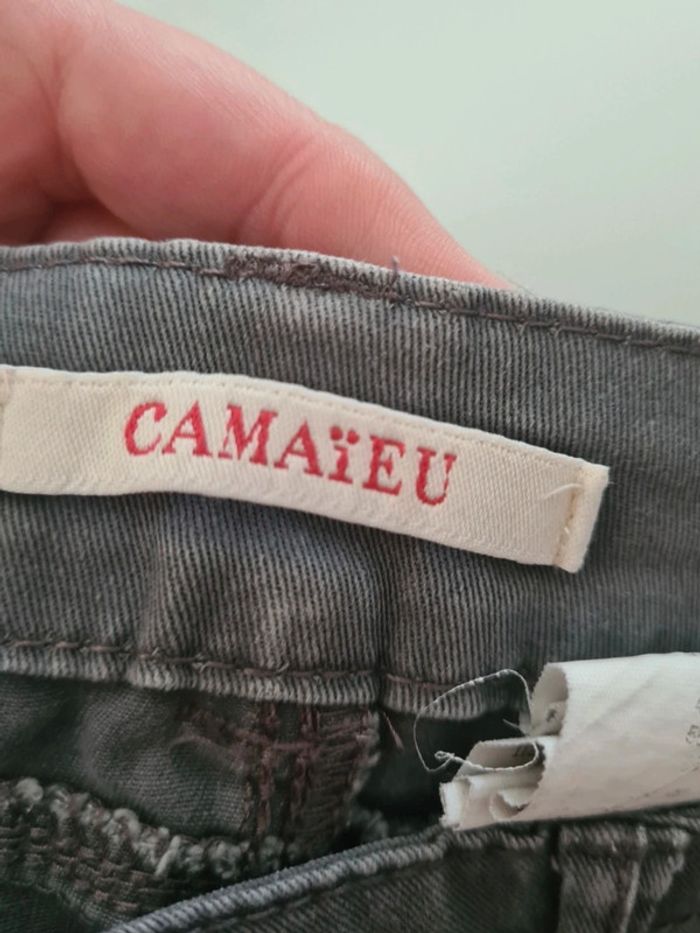 Jeans gris Camaïeu Taille 38 - photo numéro 4