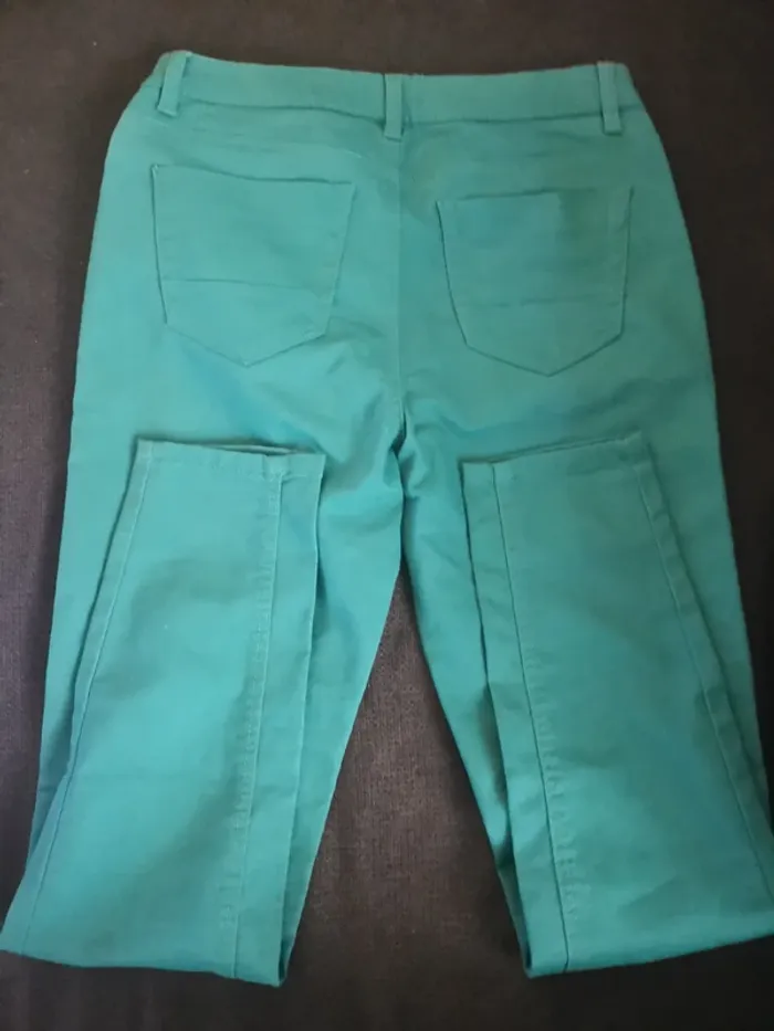 Pantalon chino slim vert femme 38 - photo numéro 2