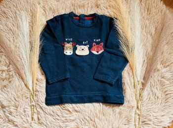 Pull animaux manches longues