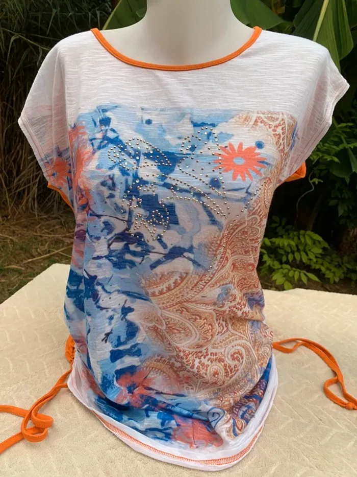 TEE shirt vintage sym taille 44 manches courtes