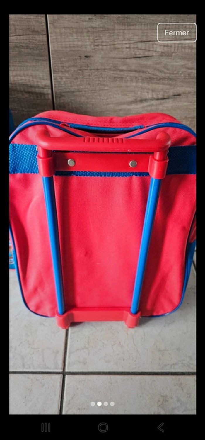 Petit sac a roulettes cars - photo numéro 2