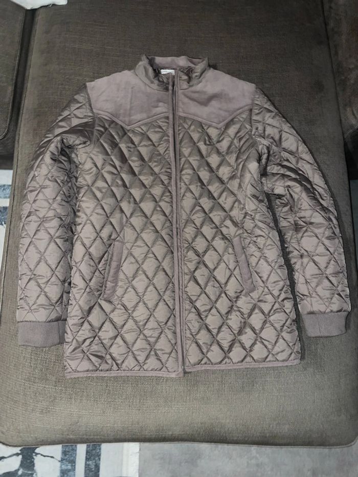 Parka marron glacé
