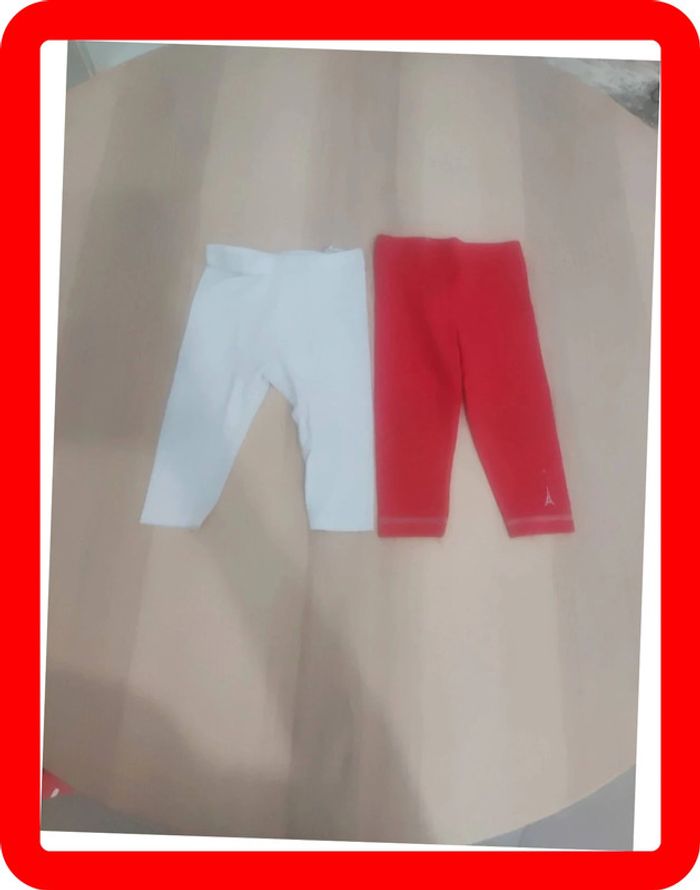 Lot de 2 leggings 12 mois